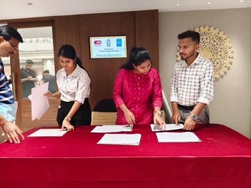 Volunteers at Registration Desk
